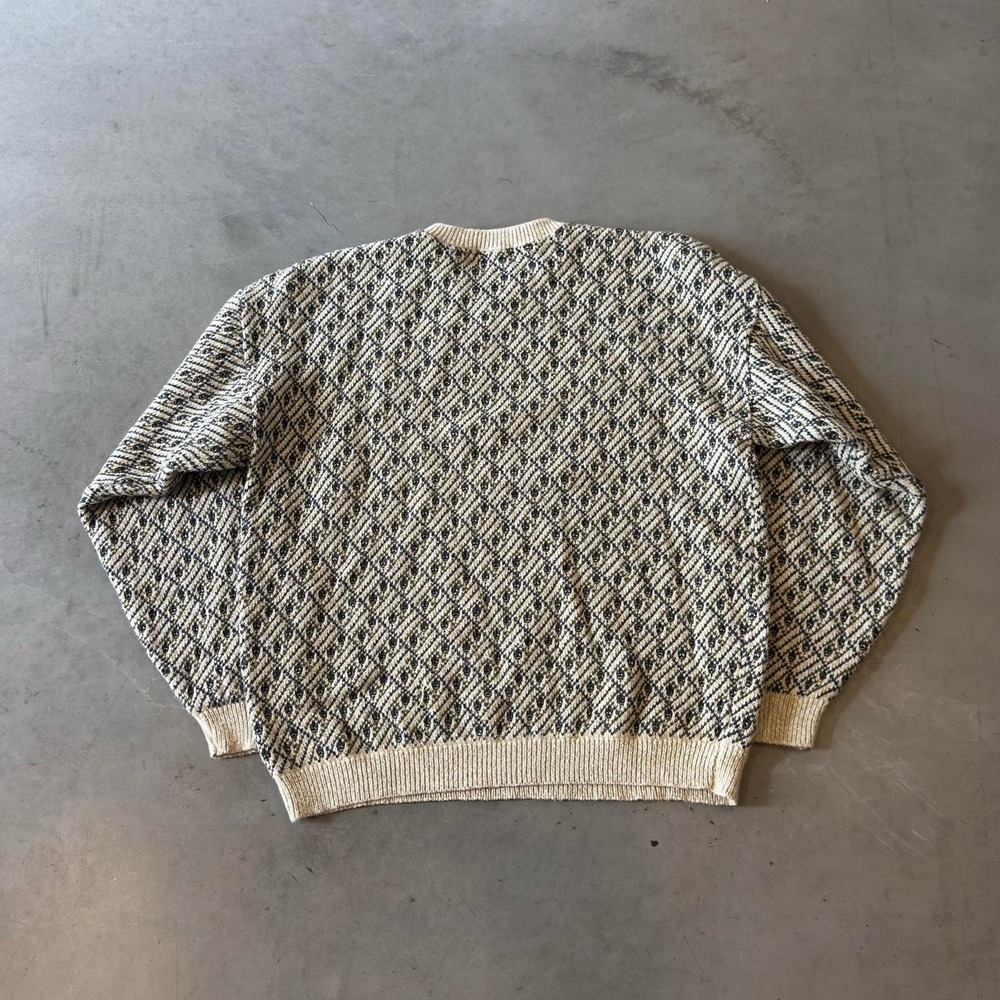 Vintage 90s trader bay pullover pattern sweater - Picture 3 of 6